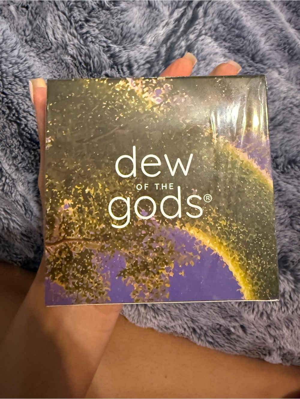 Dew of the Gods Decorative Box - Purple and Gold